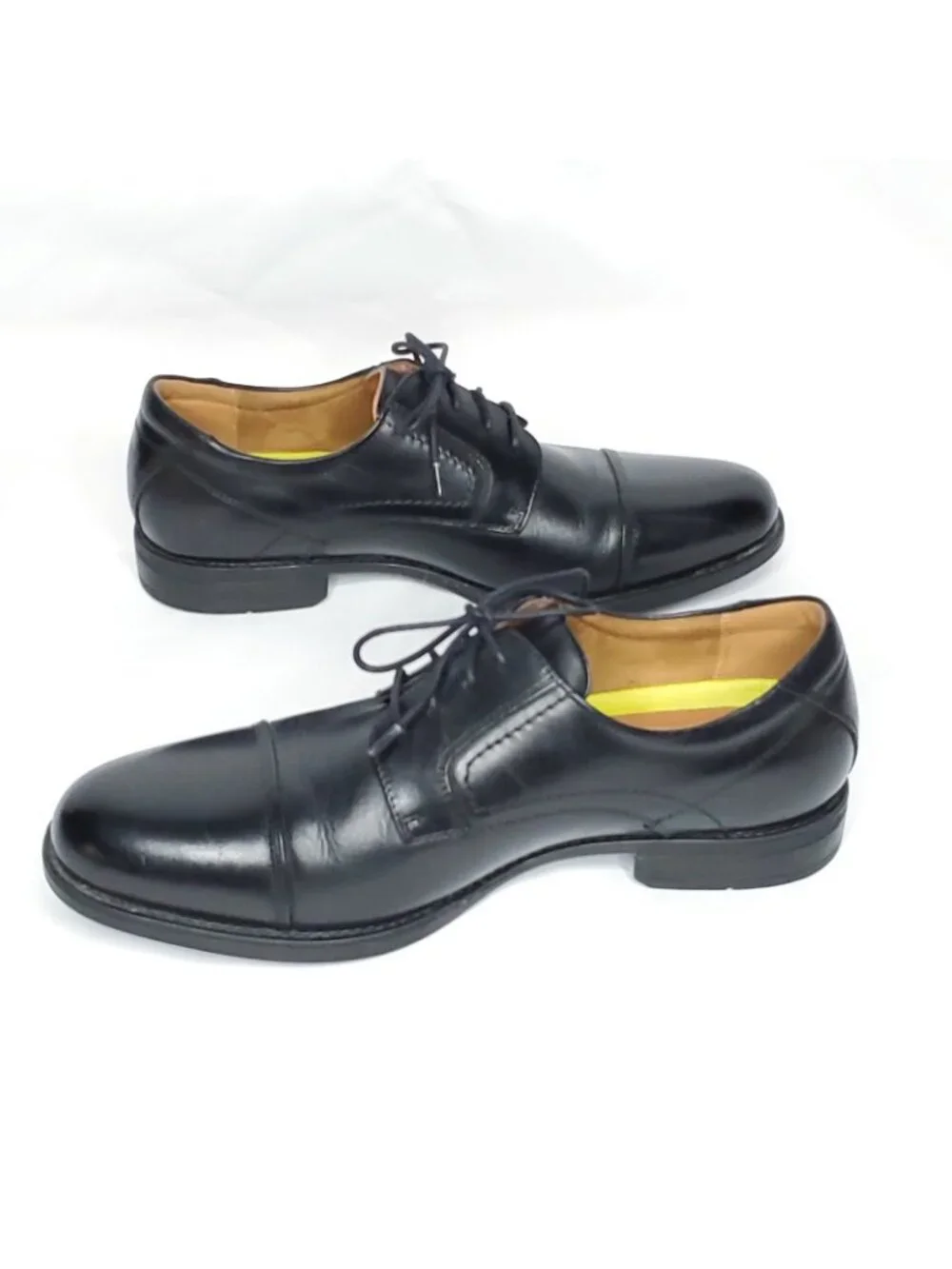 Florsheim Cap Toe Oxford Shoes 10 D Black Leather Dress Business